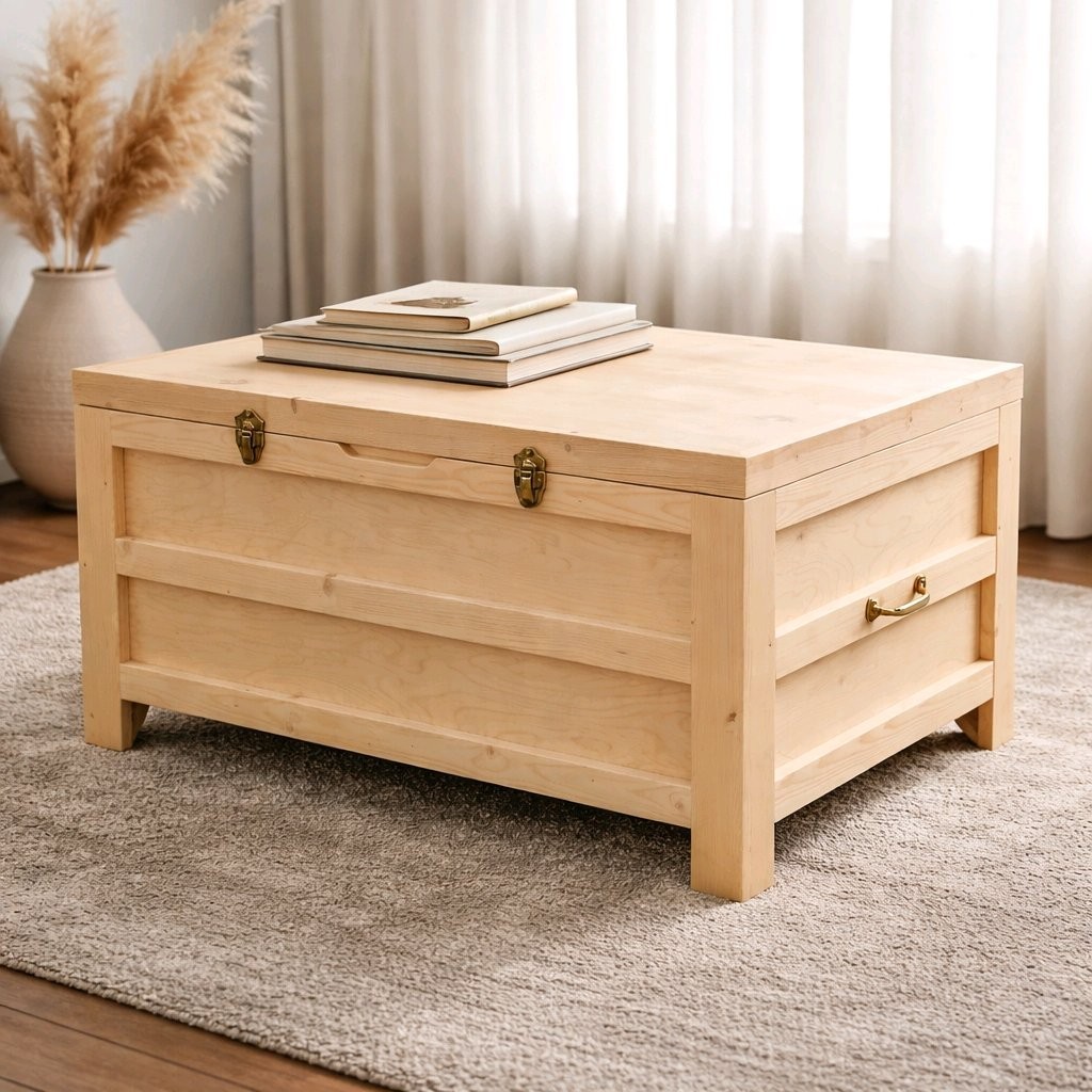 Limited Edition Handmade Wooden Interior Storage/Toy Chest