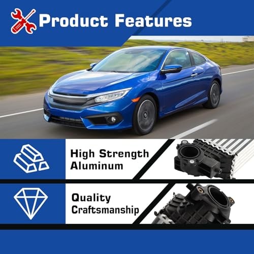 197105AAA01 Intercooler Compatible with Civic 1.5L L4 2016-2021 Replace 19710