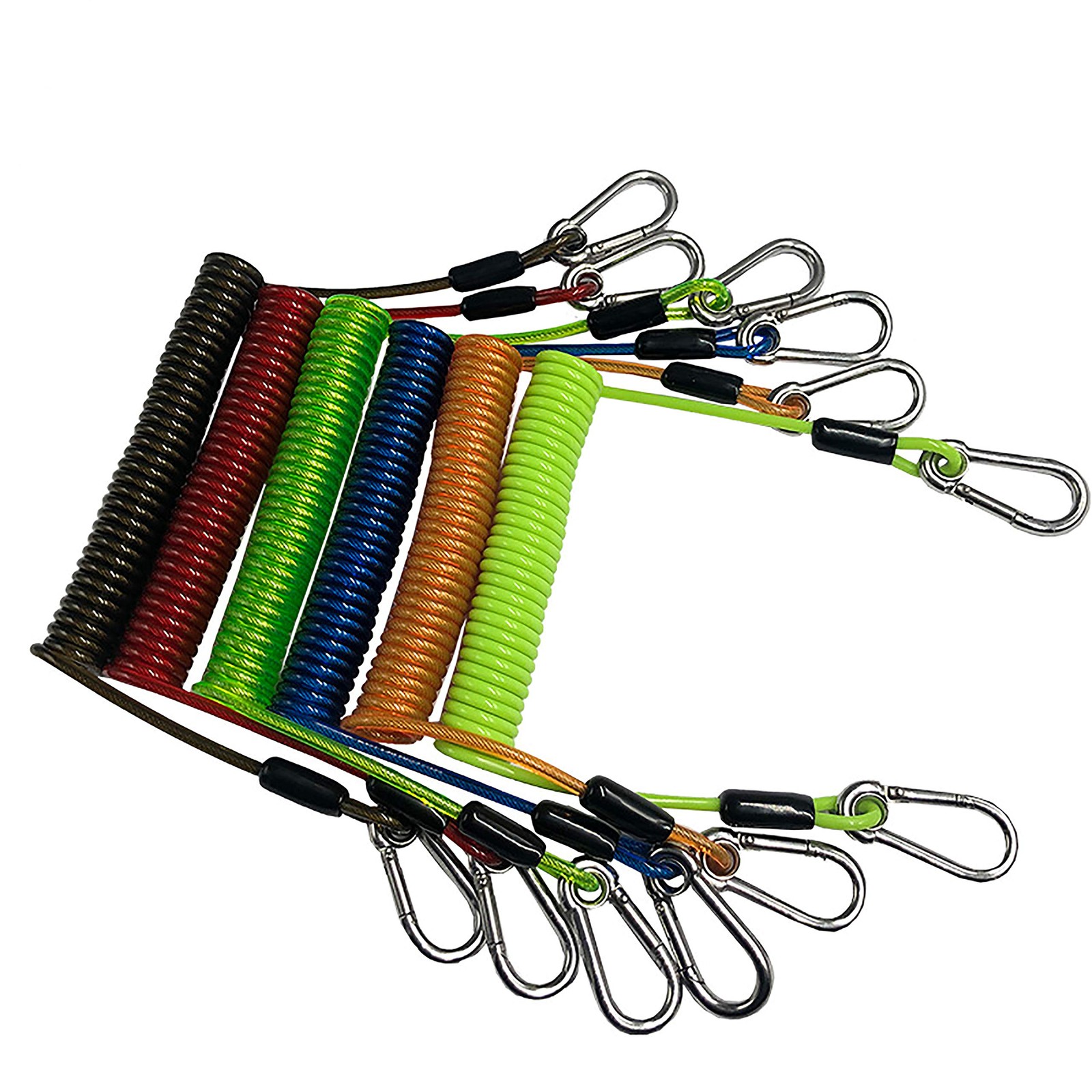 Retractable Tool Lanyard, Fishing Coiled Stainless Steel Inside...