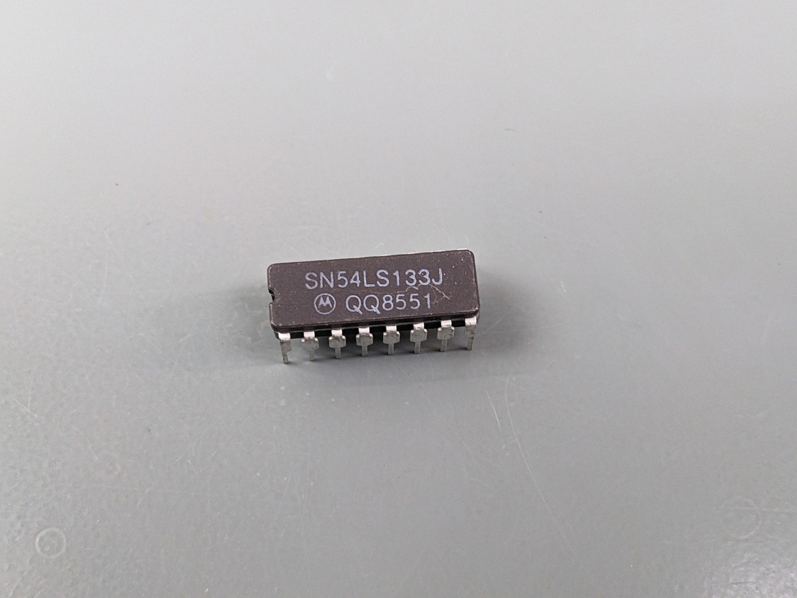 (5) SN54LS133 IC Single 13-Input NAND Gate (74LS133) Motorola, NOS