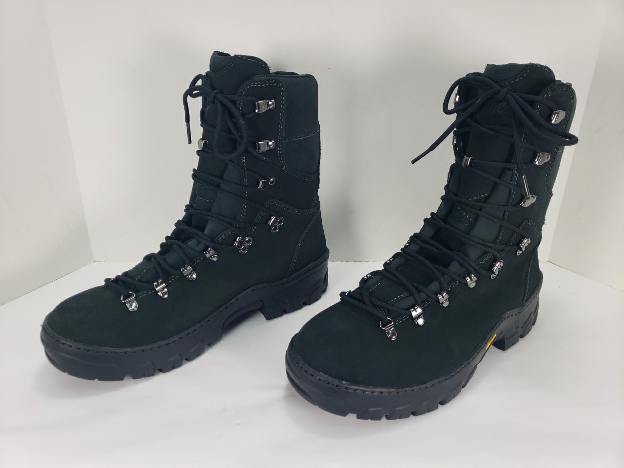 DANNER WILDLAND TACTICAL FIREFIGHTER BLACK LEATHER BOOTS 18050 MEN 11.5 EE MINT