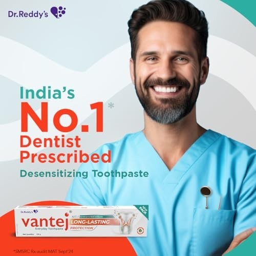 Vantej Sensitivity Protection Toothpaste 100g Dentist Recommended 3Pcs with 2027