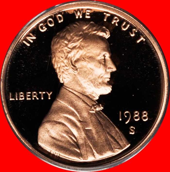 1988 S Lincoln Cent Deep Cameo Gem Proof