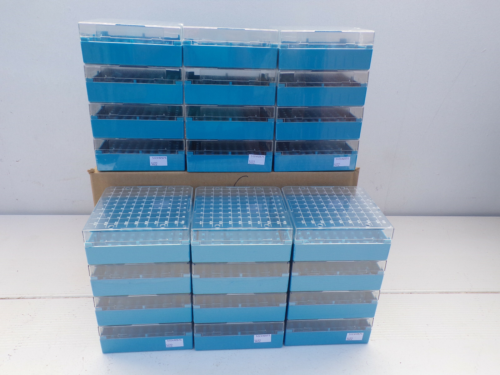 CRYOSTORE STORAGE BOX for 110 ML tubes 100 place Blue T314-2100BP free shipping