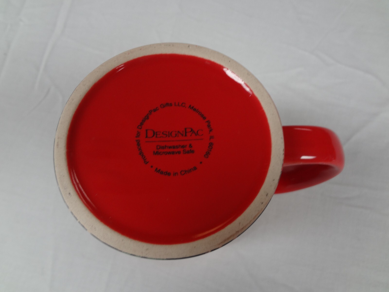 MAKE IT MERRY CHRISTMAS MUG RED WITH SNOWFLAKES