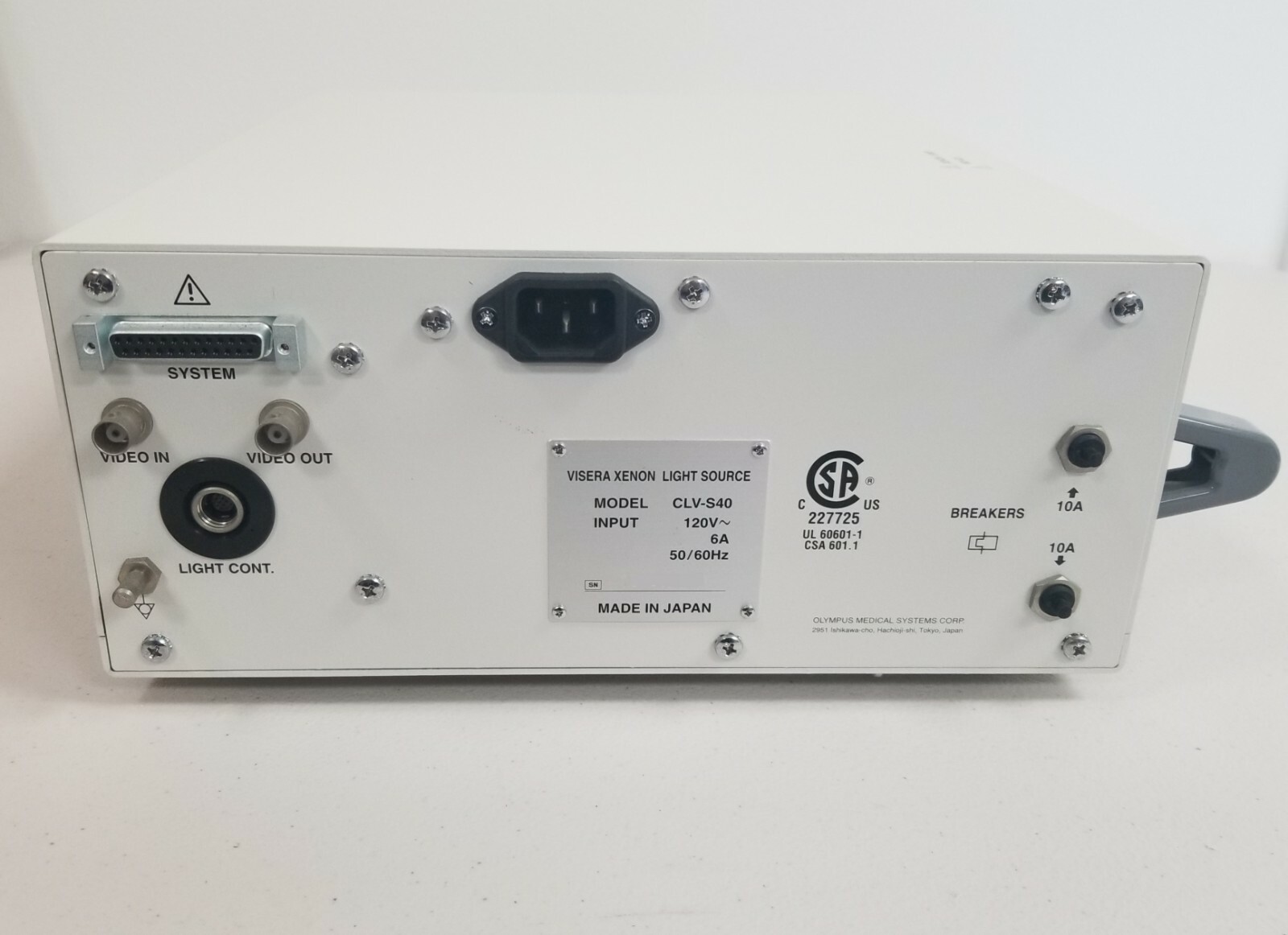 Olympus CLV-S40 Xenon Light Source & OTV-S7Pro Camera System Console