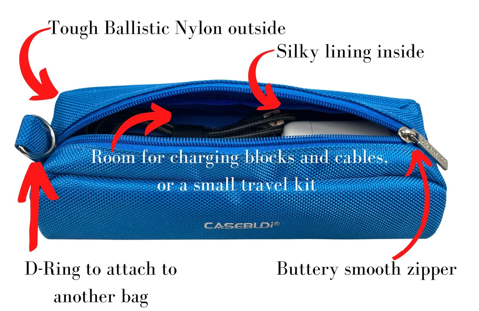 Electronics Organizer Case - Ballistic Nylon (Midnight Black) Midnight Black
