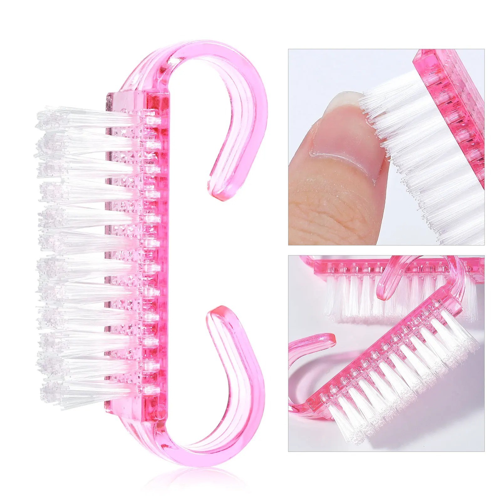 20PCS Handle Nail Brush Fingernail Brush Cleaner Hand Scrub Cleaning for Toes