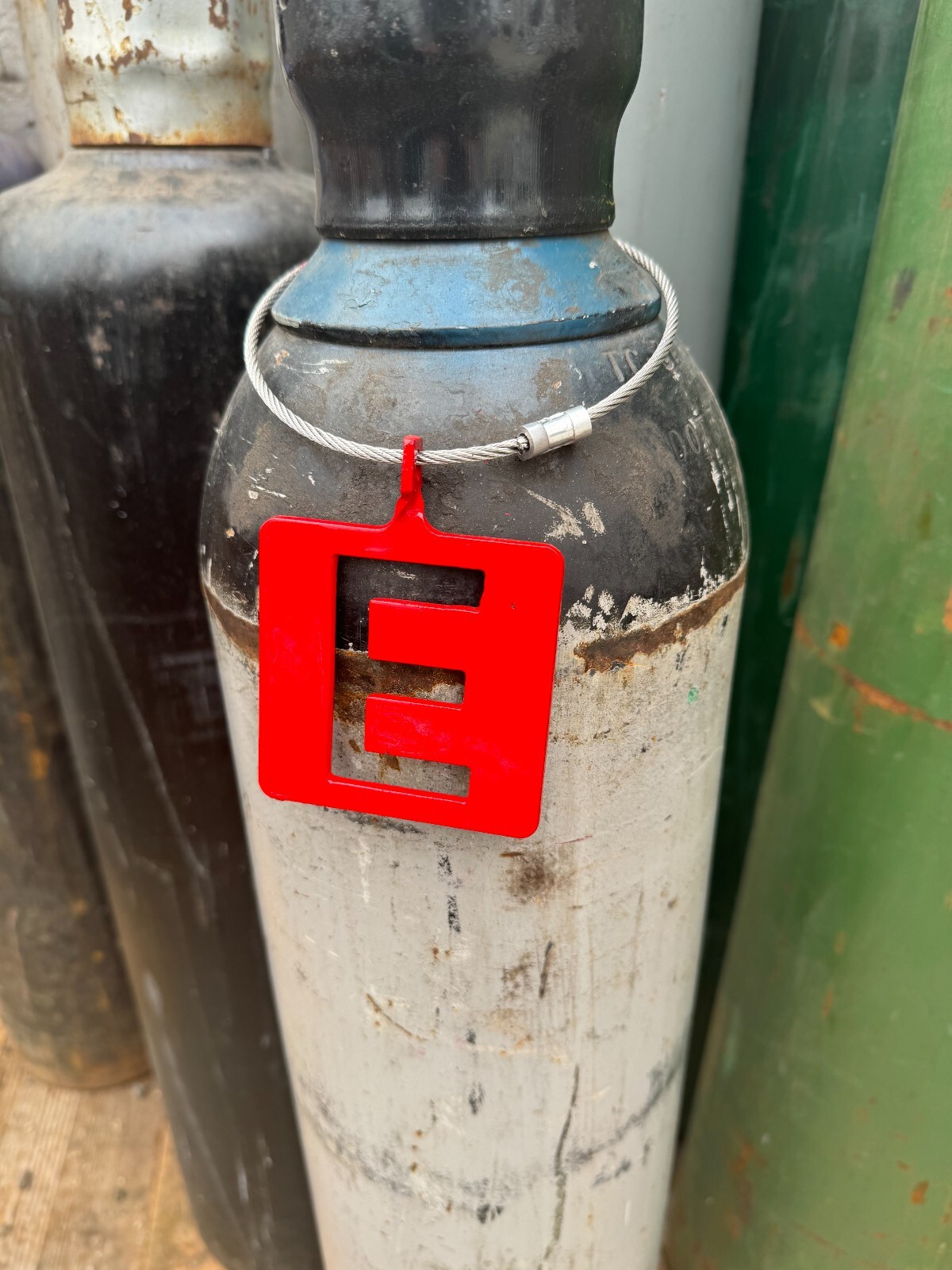 Pressurized welding Cylinder Empty tag