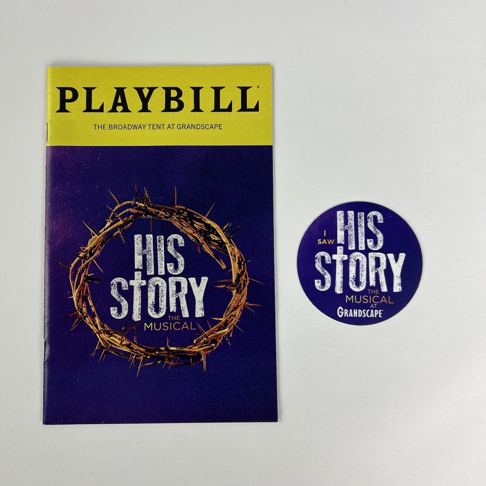 His Story Playbill 5/29/23 Sticker Included (Very Rare)