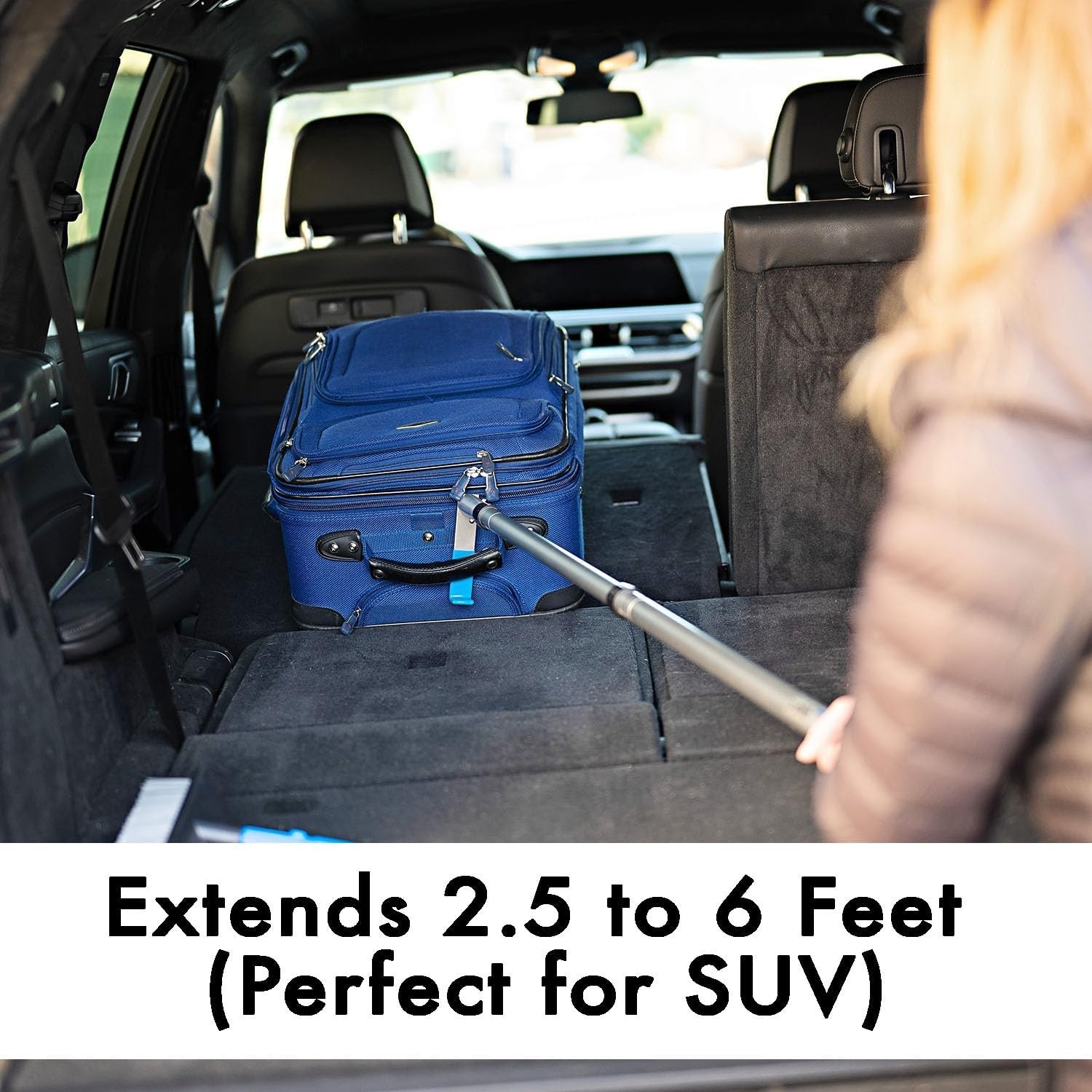 Adjustable 6 ft Cargo Retriever Tool with 110 lb Pull – Perfect for Trucks