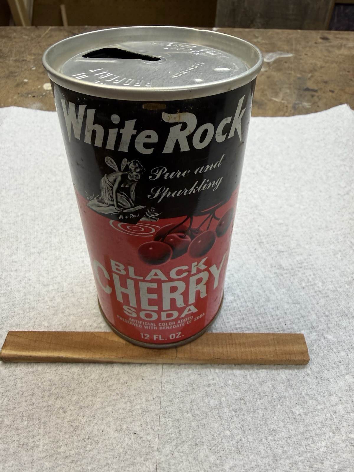Vintage WHITE ROCK BLACK CHERRY 🍒 SODA 🥤 Can