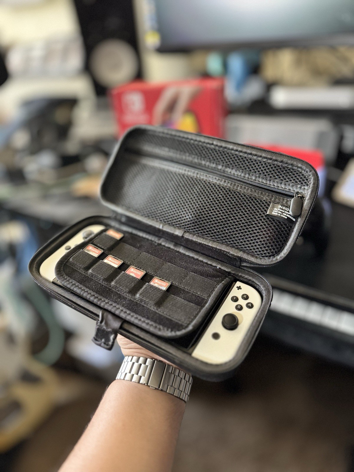 Nintendo Switch OLED Console Bundle w Dock Joy-Cons Pro Controller