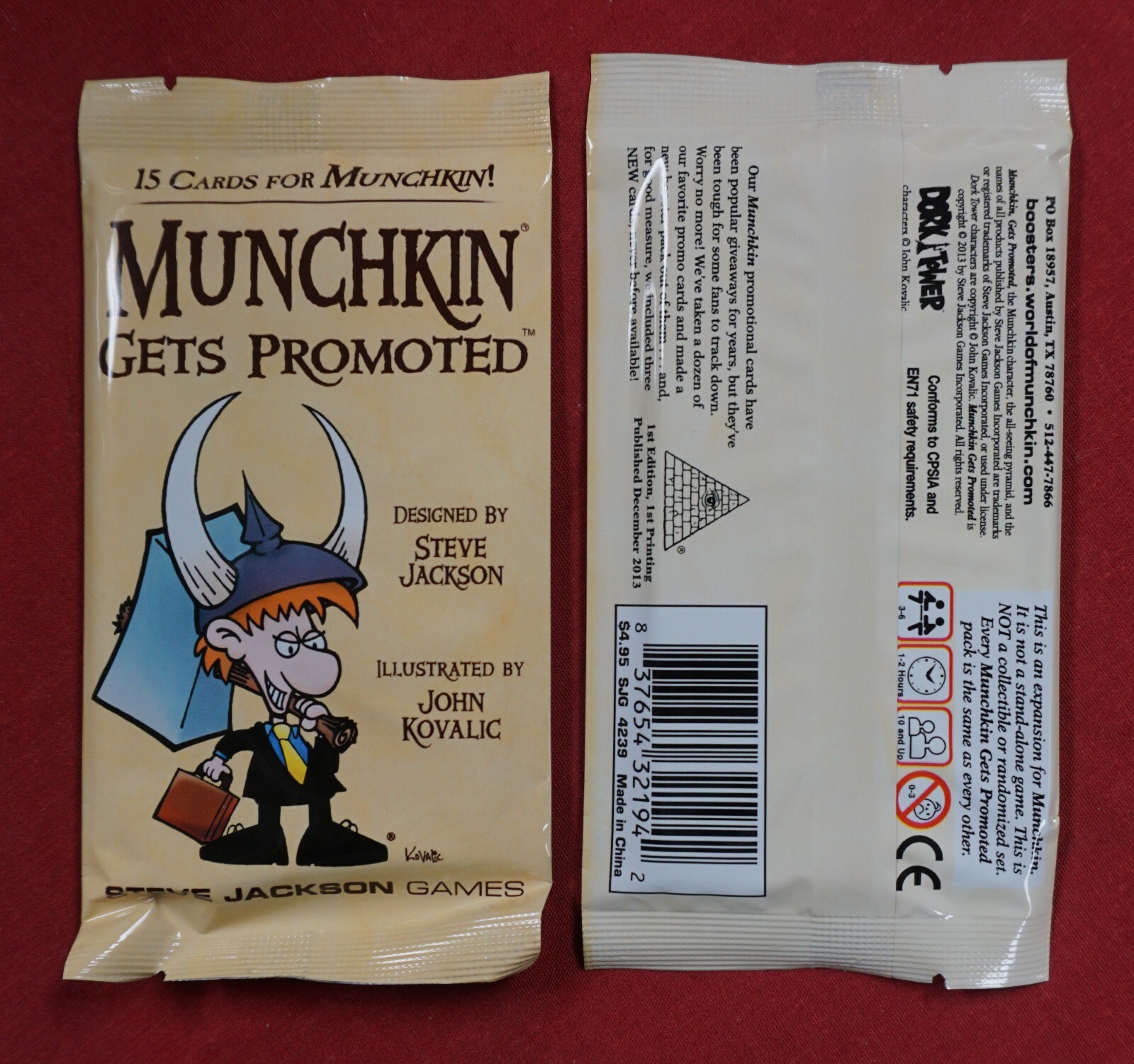 Steve Jackson Games: Munchkin Gets Promoted Expansion Pack  New + bonus