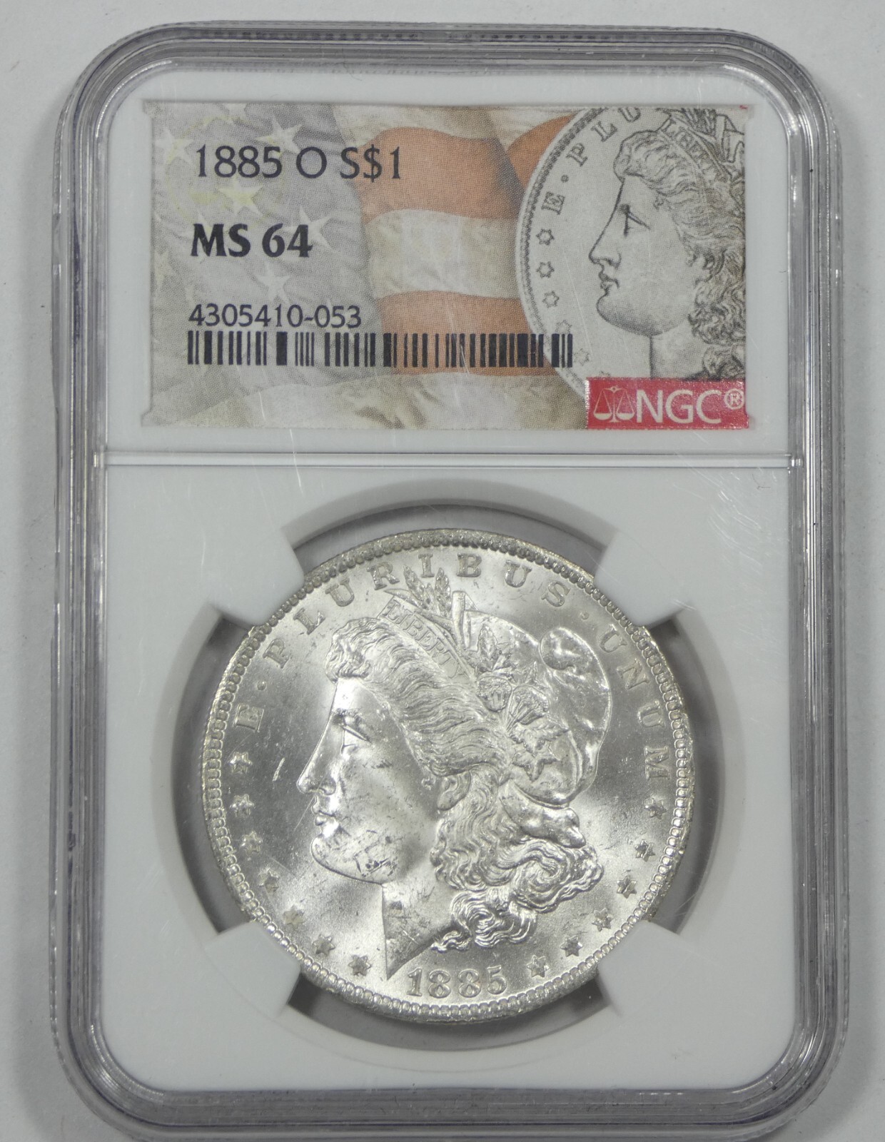 1885-O Morgan Silver Dollar CERTIFIED NGC MS 64 ~ Morgan Dollar Holder