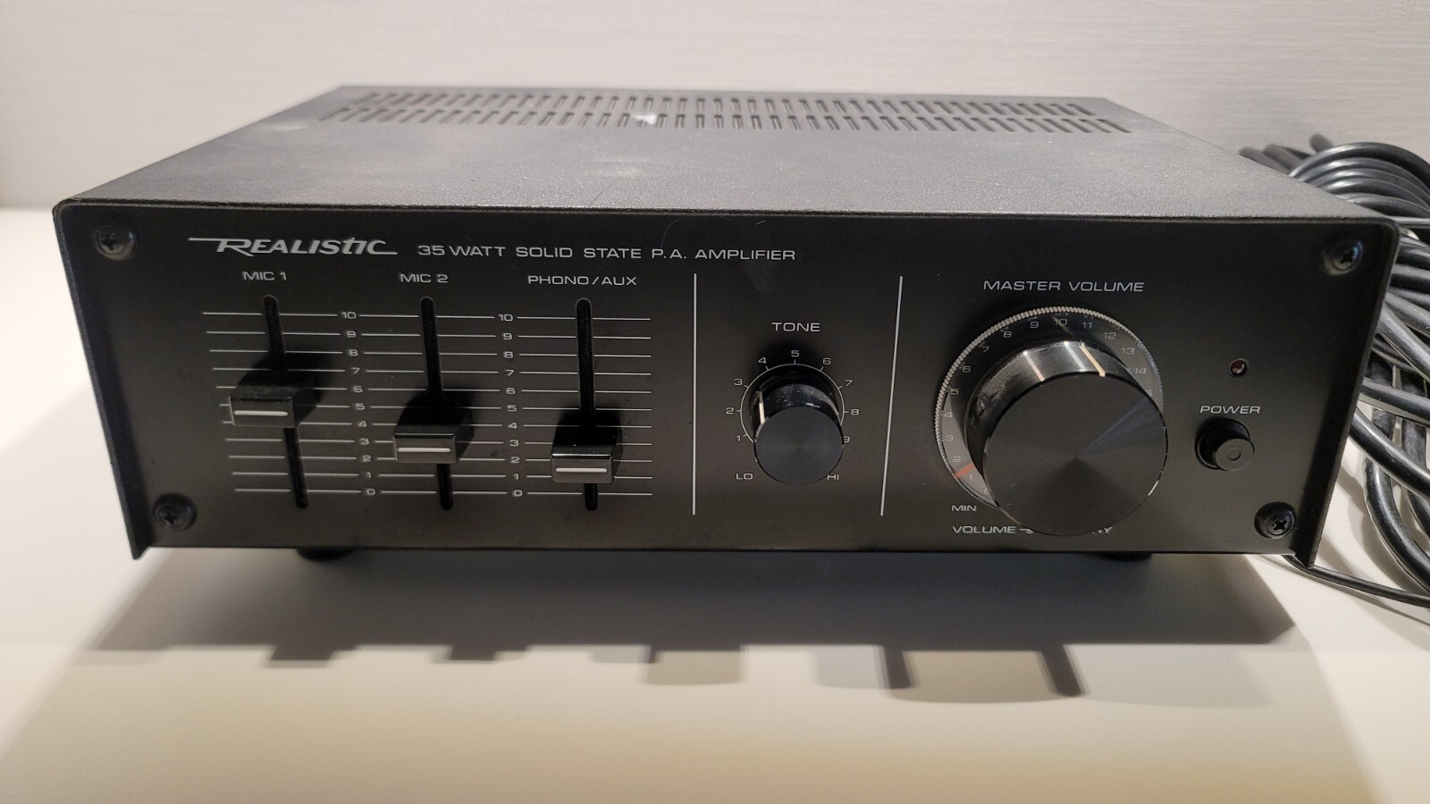 Vintage Realistic MPA-35A 35 Watt Amp Solid State Amplifier RCA Stereo Wired