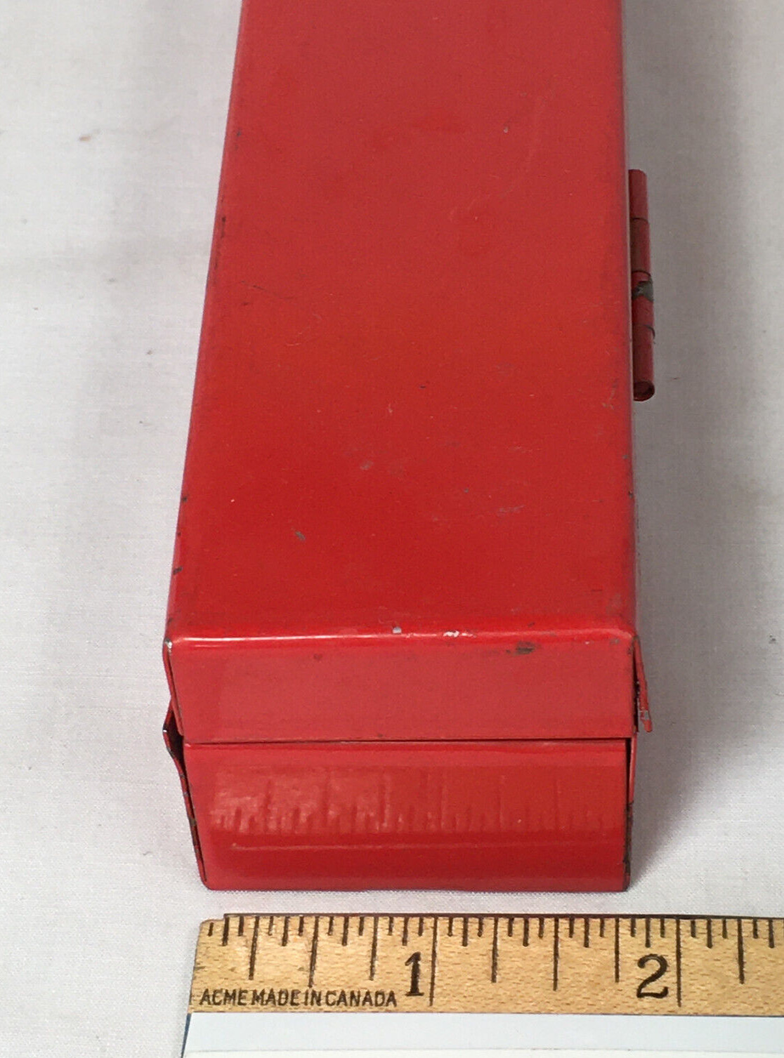 Jet Red Socket Holder Steel Hinged Case Secure 12 Socket Capacity Minimal Use