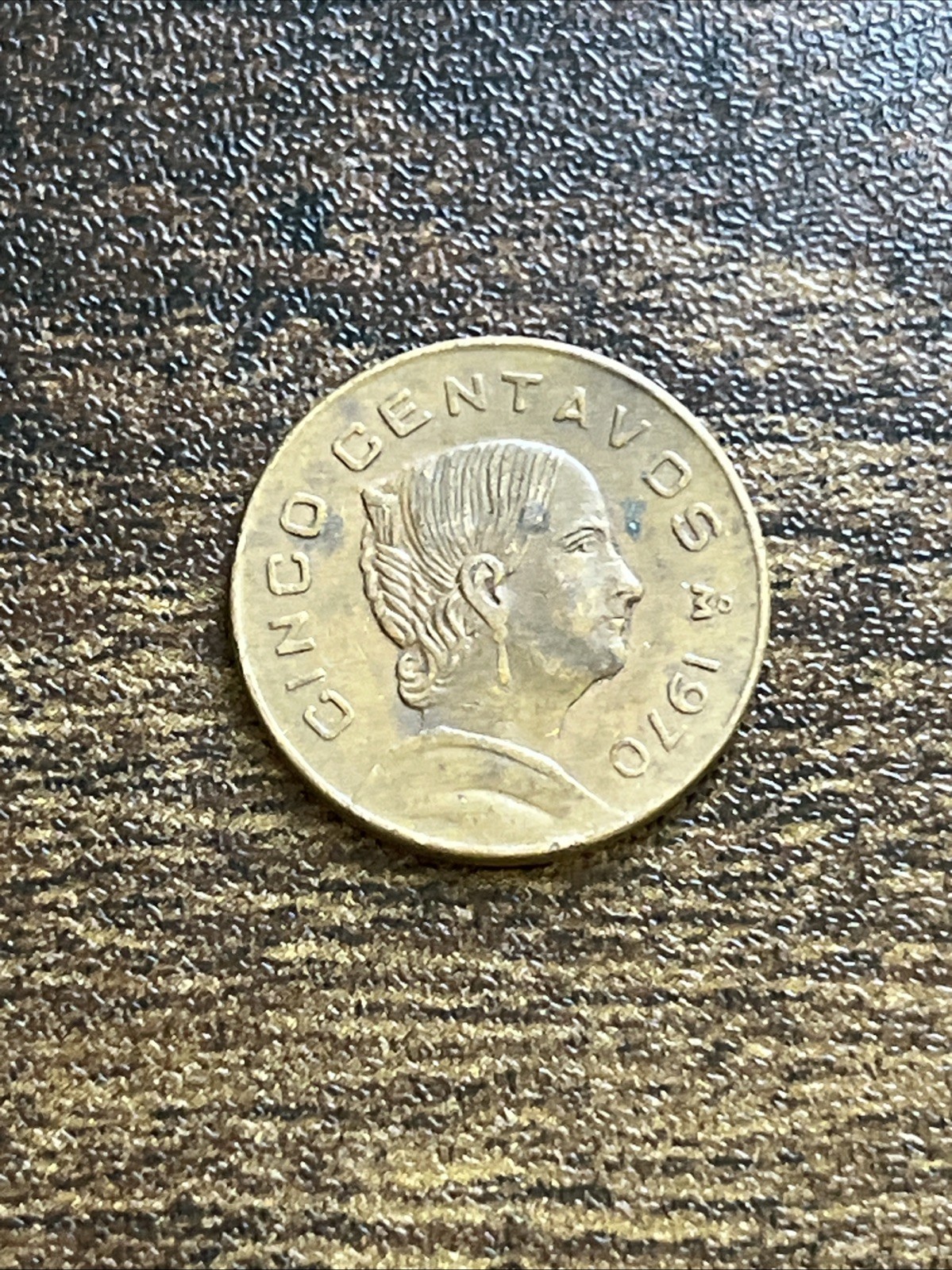 1970 Mexico Cinco 5 Five Centavos AU Almost Uncirculated Actual Coin TC6258*