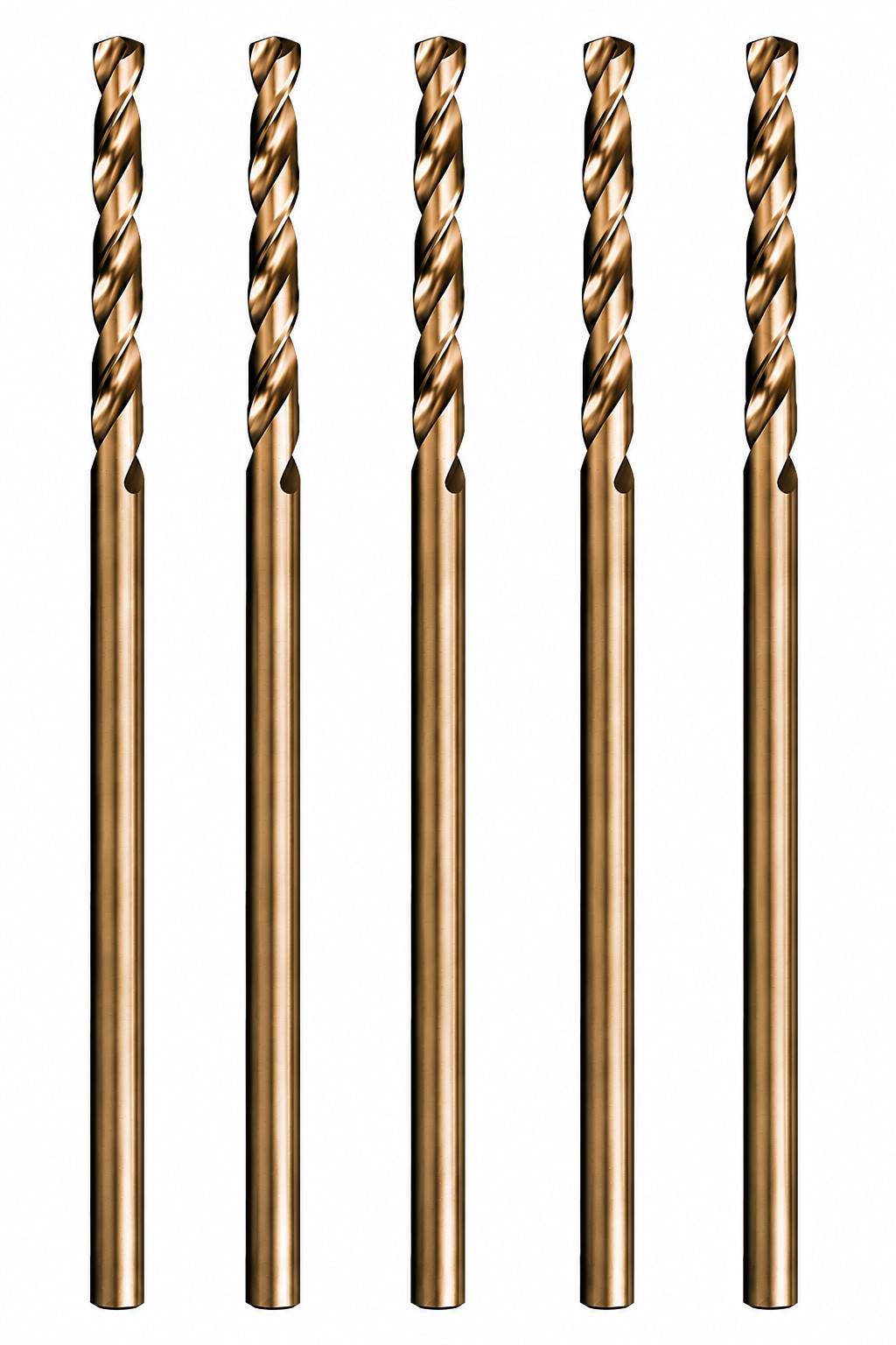1/8"X6" HSS Cobalt Drill Bit Set Aircraft Extension Long Deep Hole Drill-5Pcs
