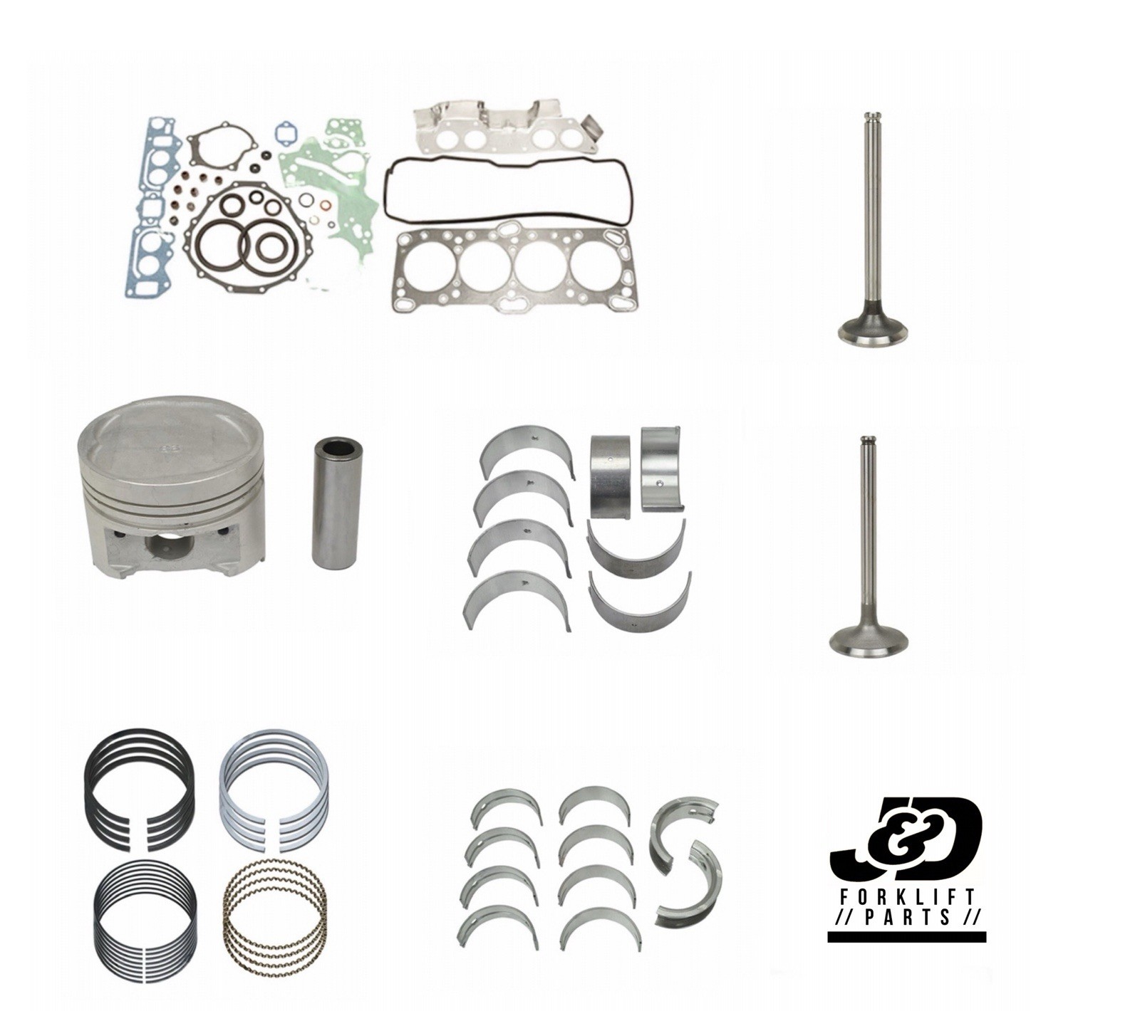 NEW Mitsubishi Forklift 4G64 Engine Overhaul Repair Kit |