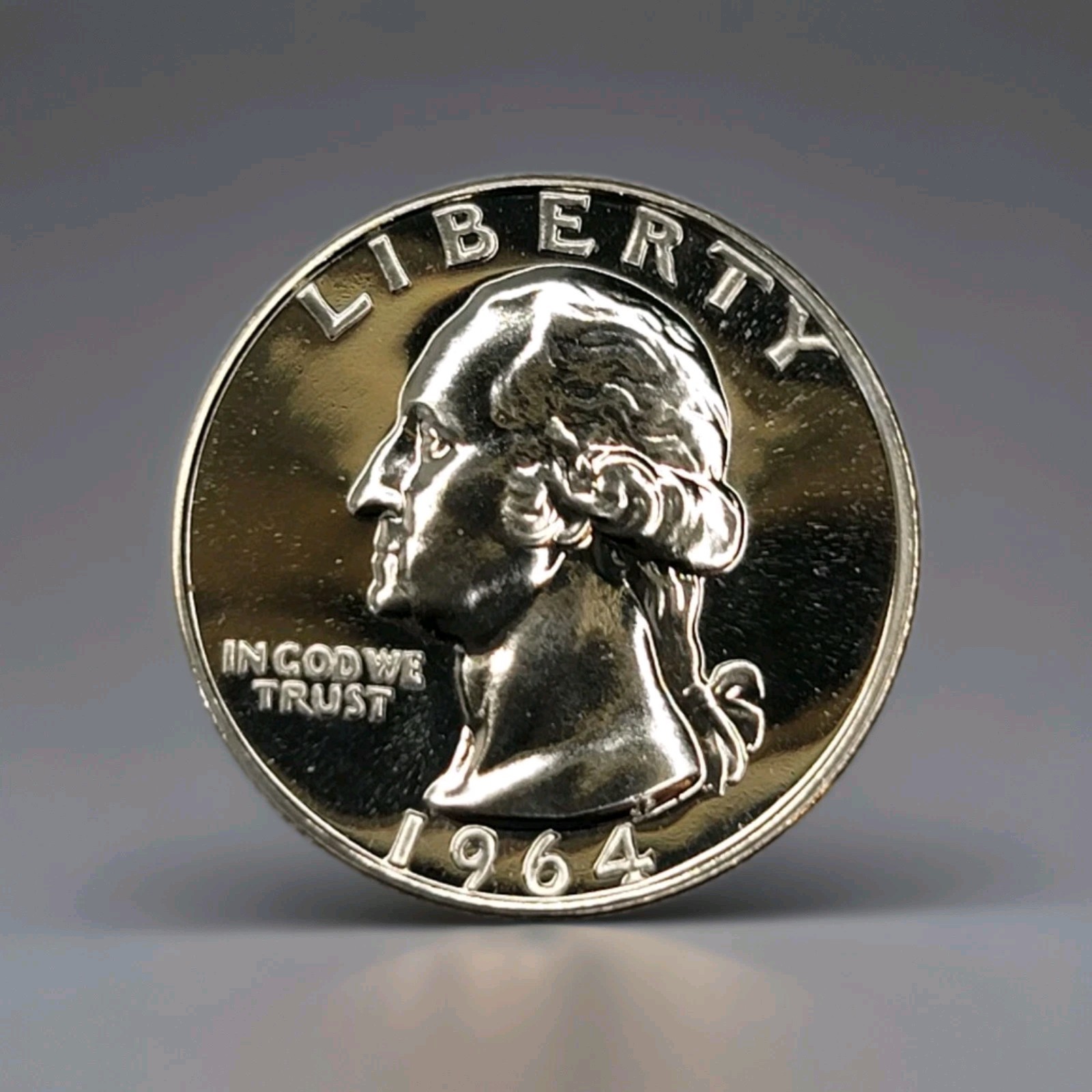 1964 Gem Proof Washington Quarter 90% Silver