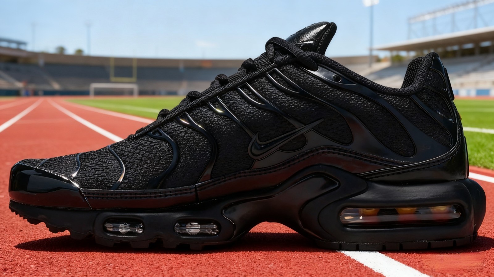 Nike Air Max Plus TN Triple Black Men's Sneakers Cushion Shoes US7-13