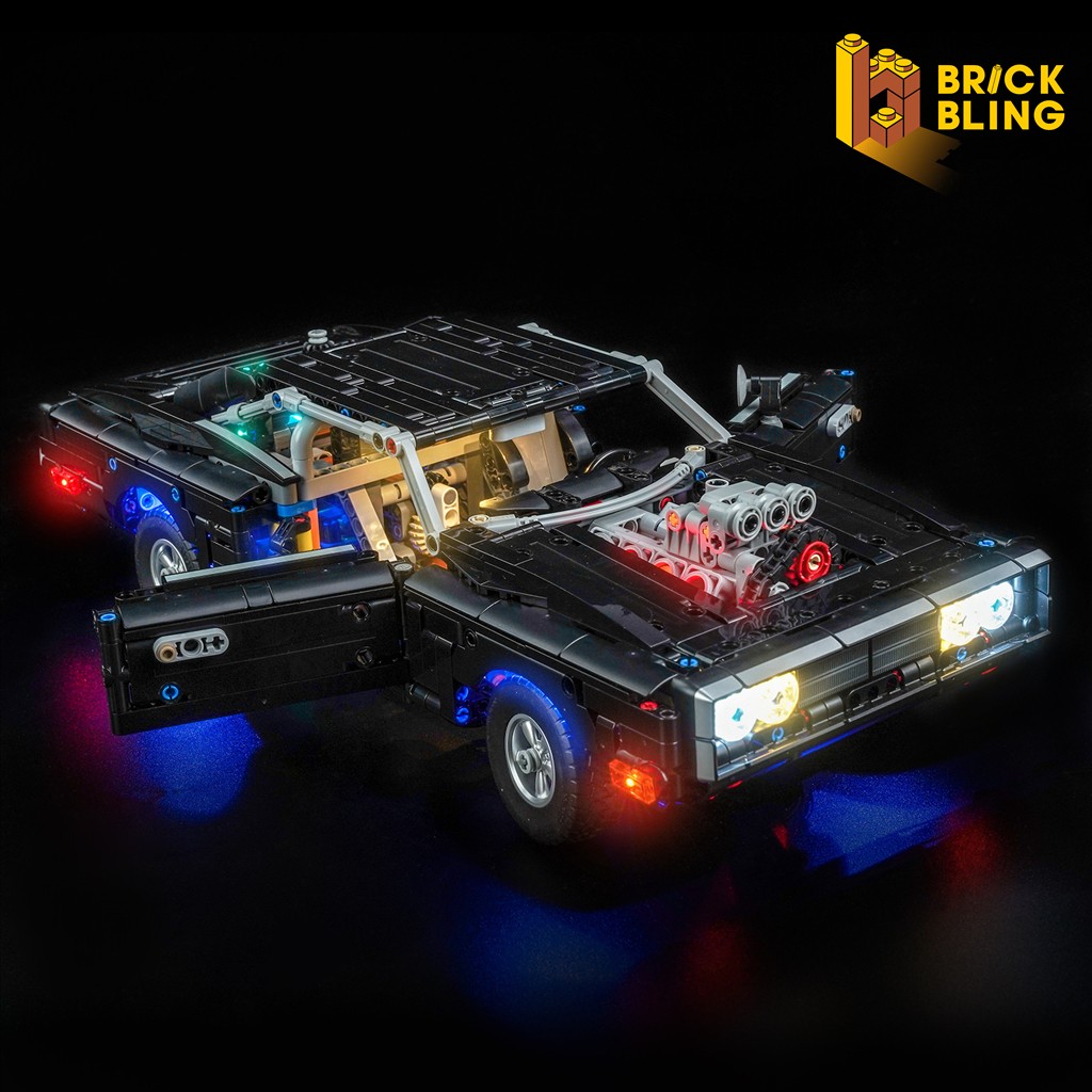 BrickBling LED Light for LEGO Fast and Furious Dodge Charger R/T Car 42231 (Std)