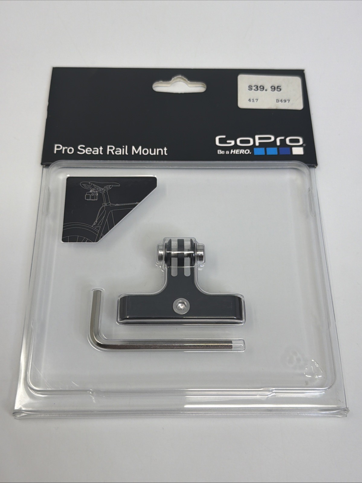 Official GoPro Pro Seat Rail Mount (GoPro OEM MOUNT)  NEW SEALED
