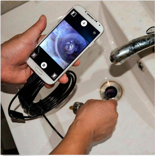 7mm 2in1 Waterproof USB Endoscope Borescope Snake Inspection Camera Android PC