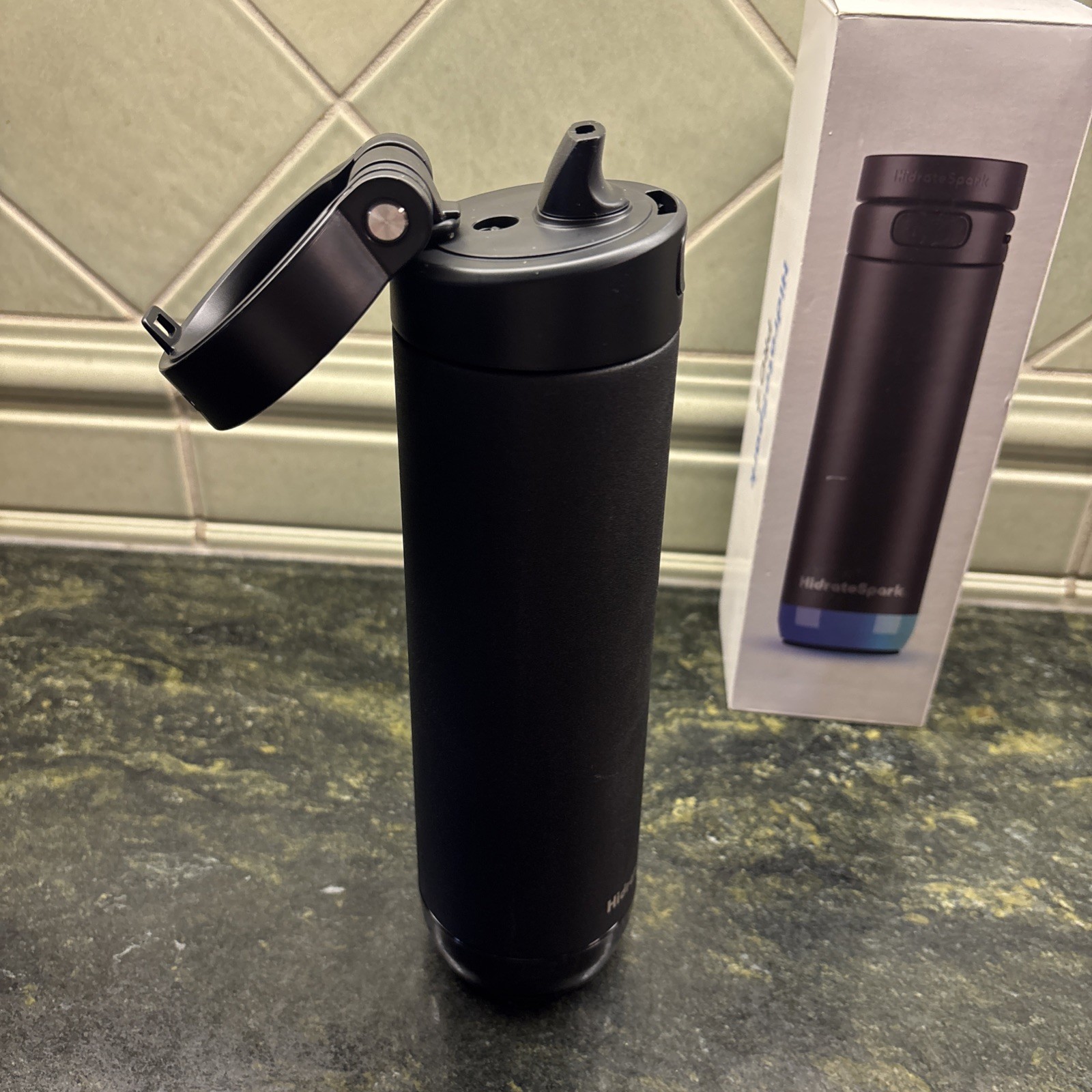 Hidrate Spark PRO 2 Black – Smart Hydration Bottle with Drink Reminders