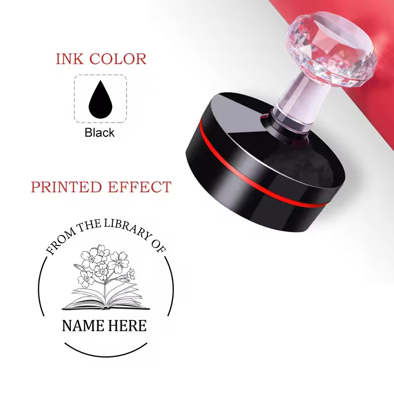 Personalized Rubber Stamp Custom Logo Name Self Inking Business Stamp