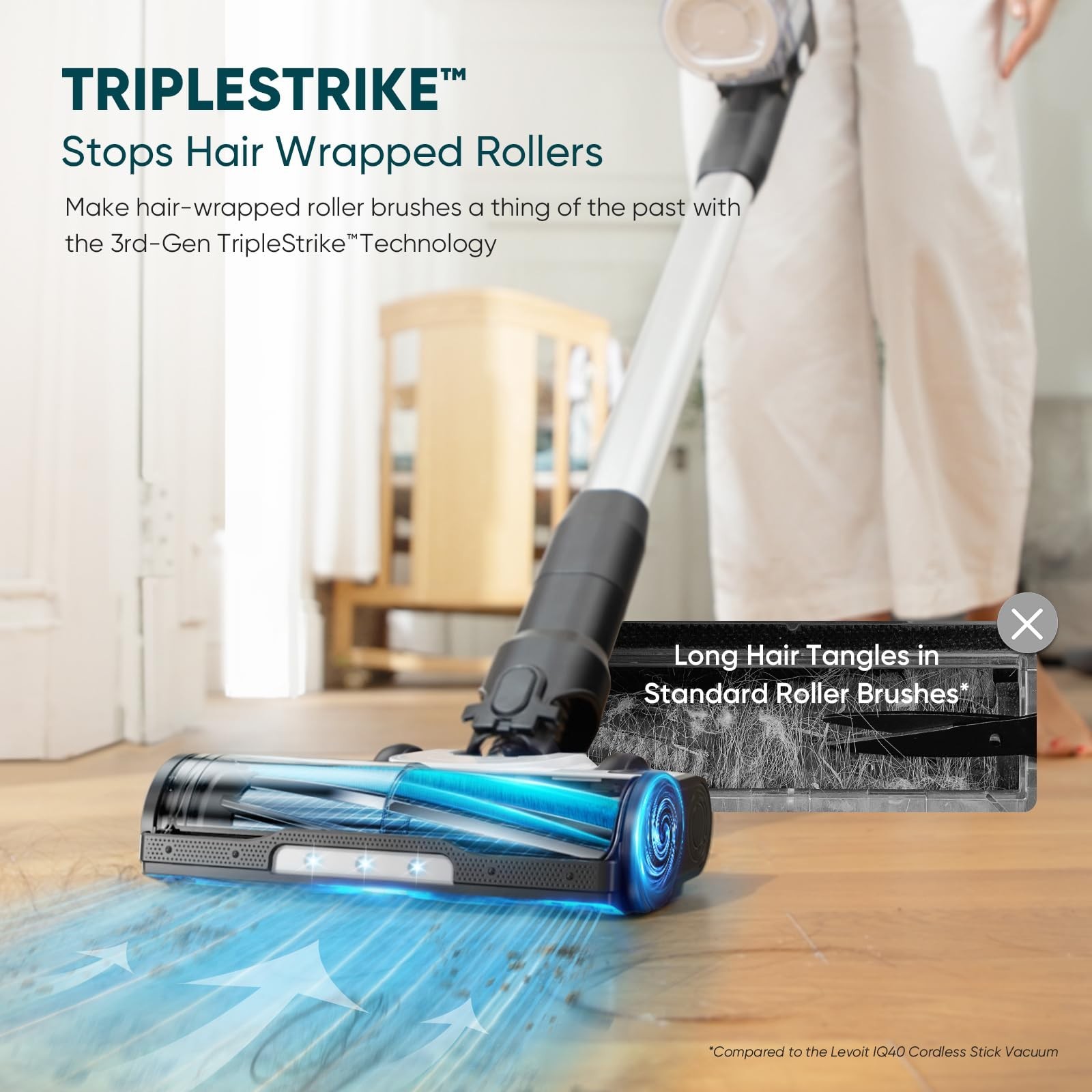 LEVOIT AERO Cordless Vacuum with Auto-Empty Station, HyperPulse Technology, A...