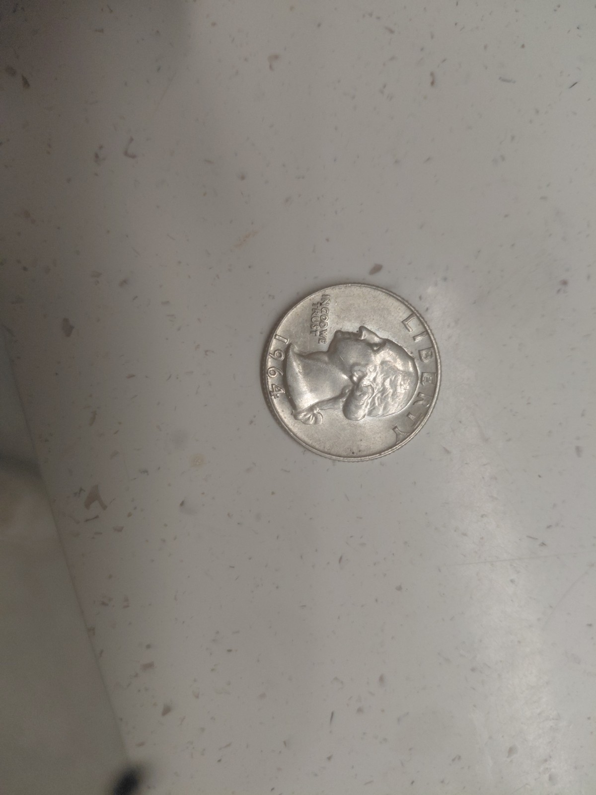 1964-D Washington Quarter Double Die Reverse 90% Silver.