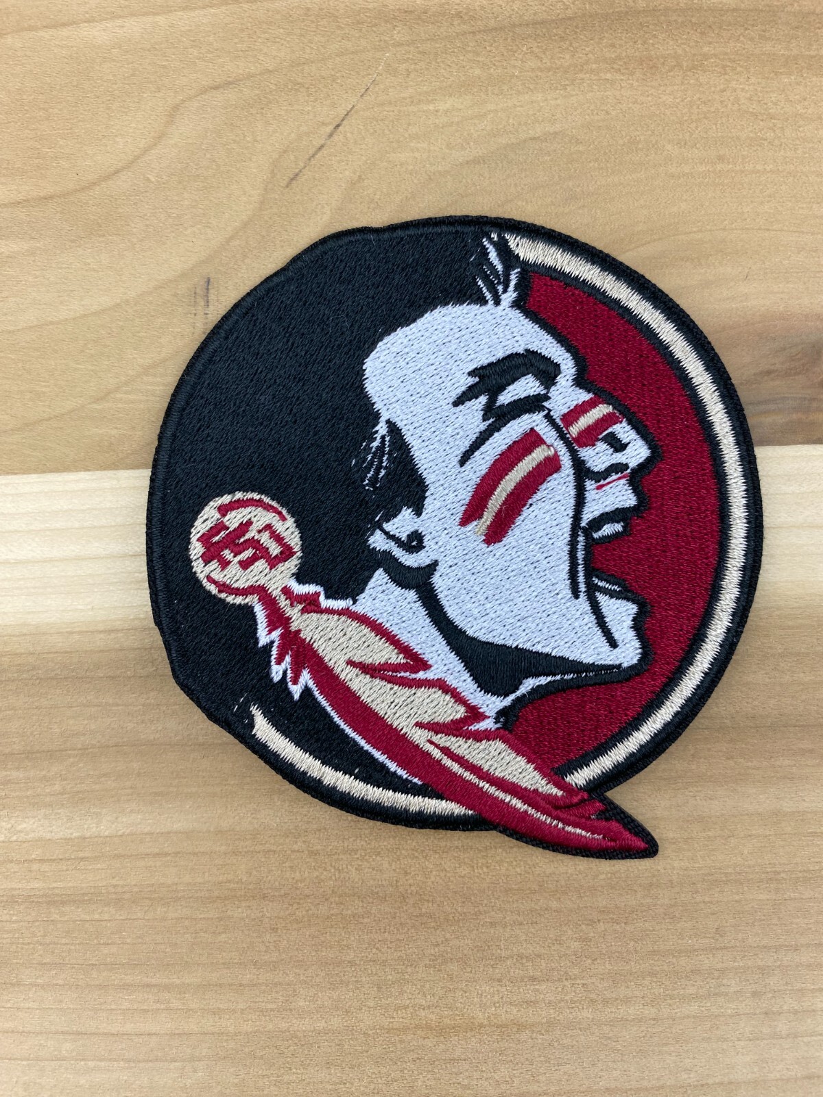 3.5 x 3.5" FLORIDA STATE SEMINOLES EMBROIDERED IRON ON PATCH
