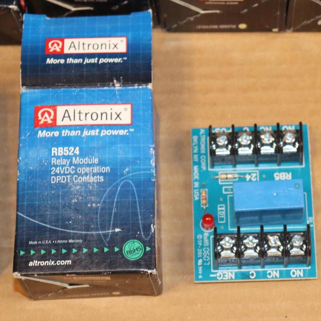 One Altronix RB524 Relay Module DPDT 24VDC   More Available