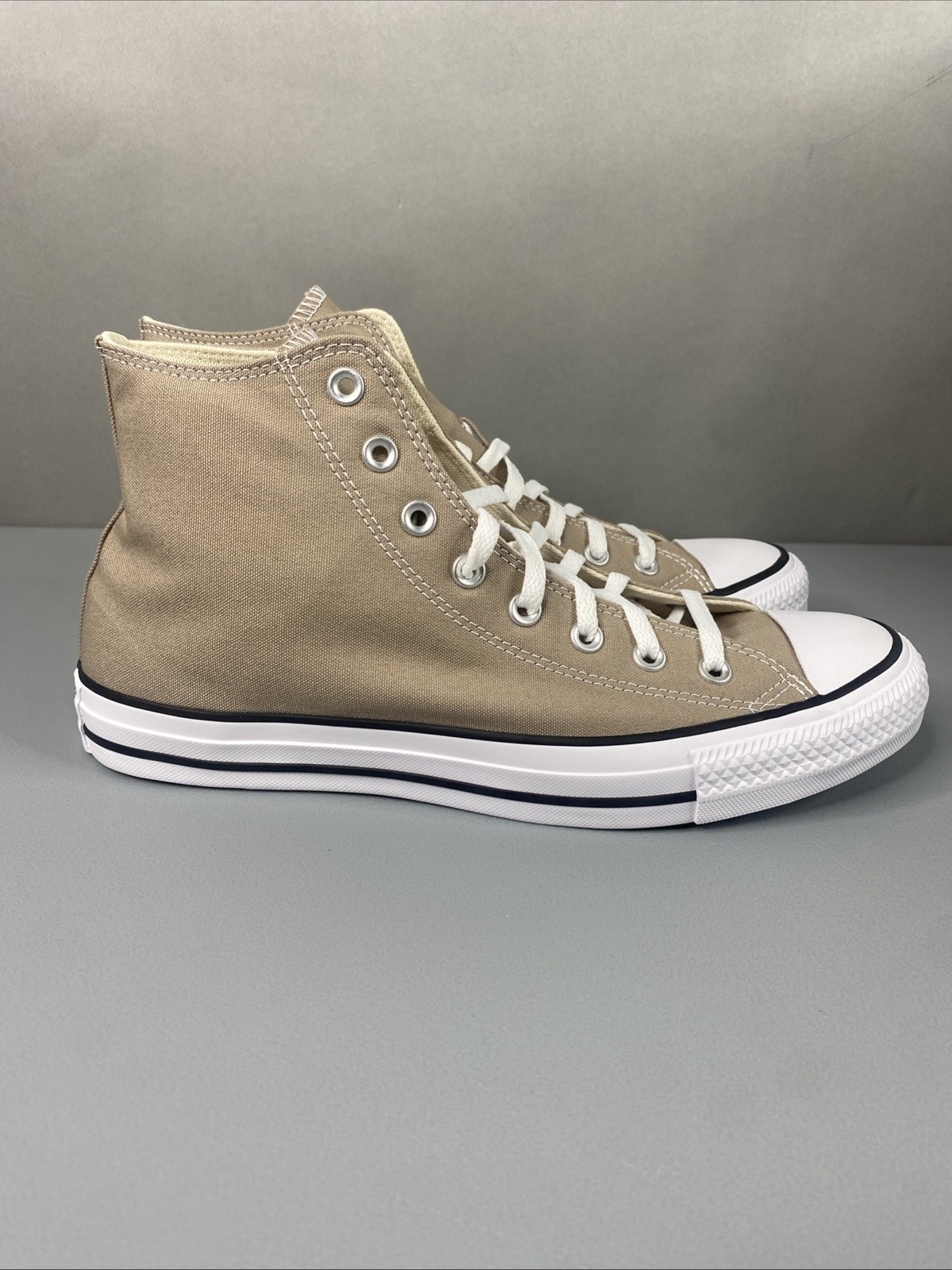 Converse All Star Mens Sz 10.5  Khaki Tan Hi Top Lifestyle Athletic Retro Casual