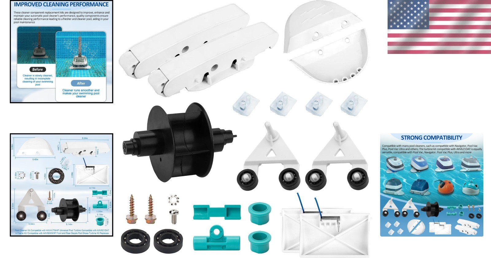 Full Compatibility Pool Vac Tune-Up Kit - Quality
