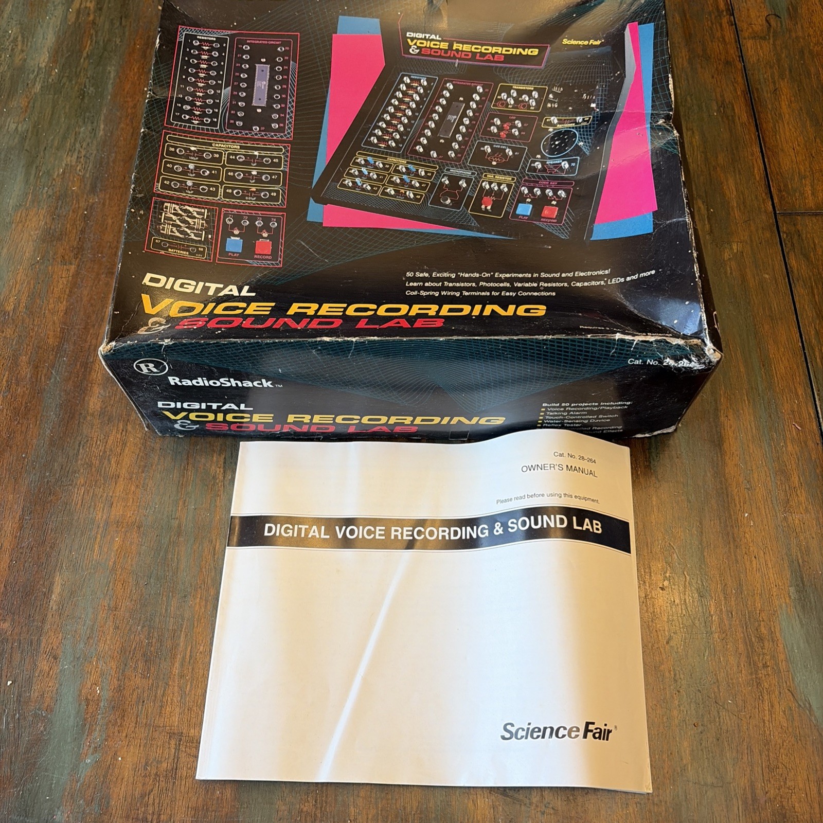 Science Fair Digital Voice Recording & Sound Lab MPN 28-264 w/ Manual & Parts