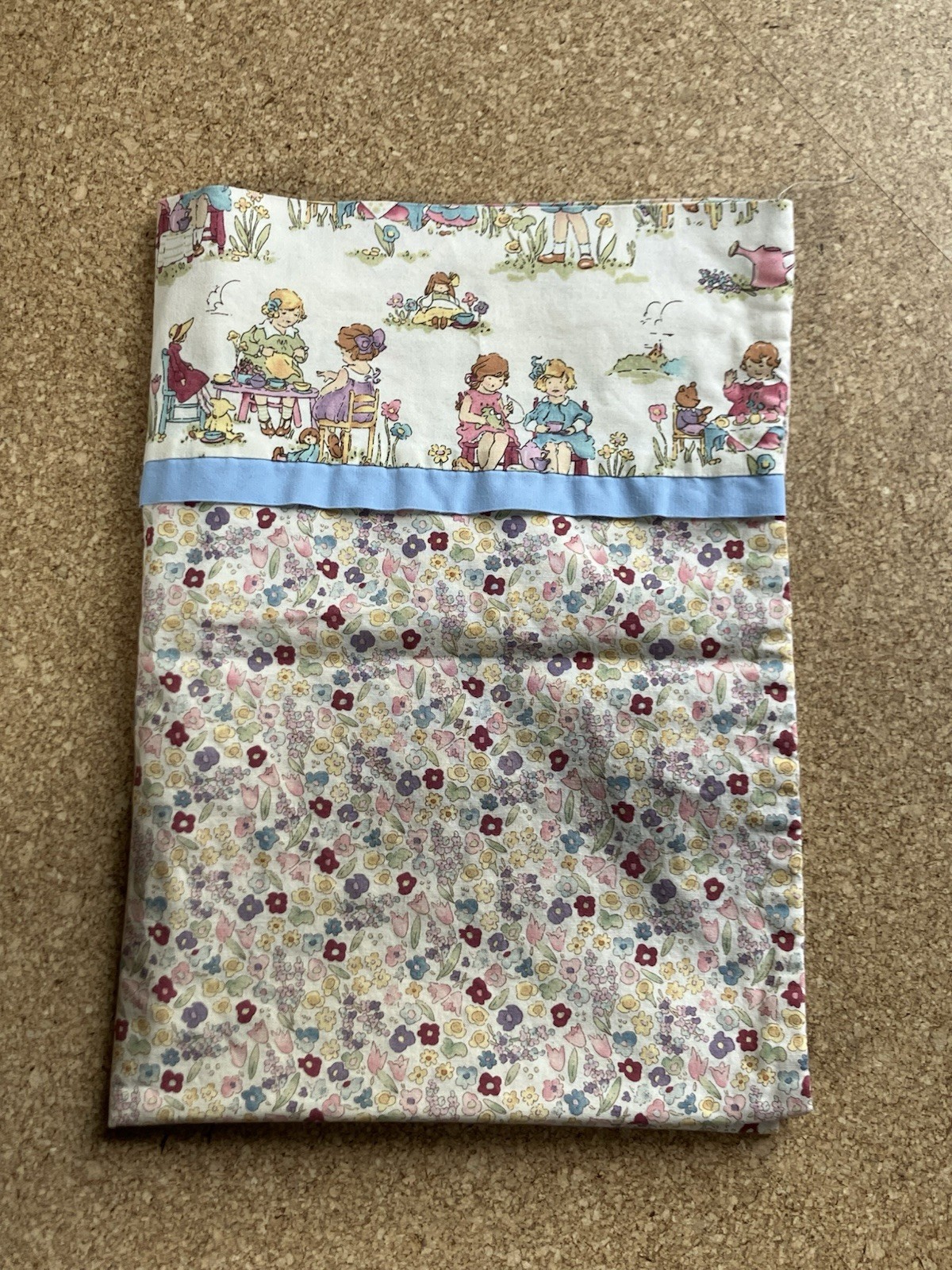 Standard Pillowcase Homemade Floral Cottagecore Tea Party Girls Cute Bedding