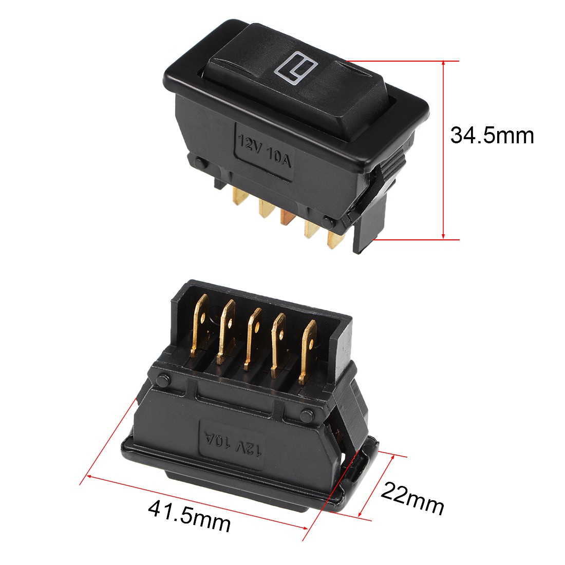 Universal 5 Pin Car Window Switch Car Control Rocker Switch Master DC 12V 1pcs