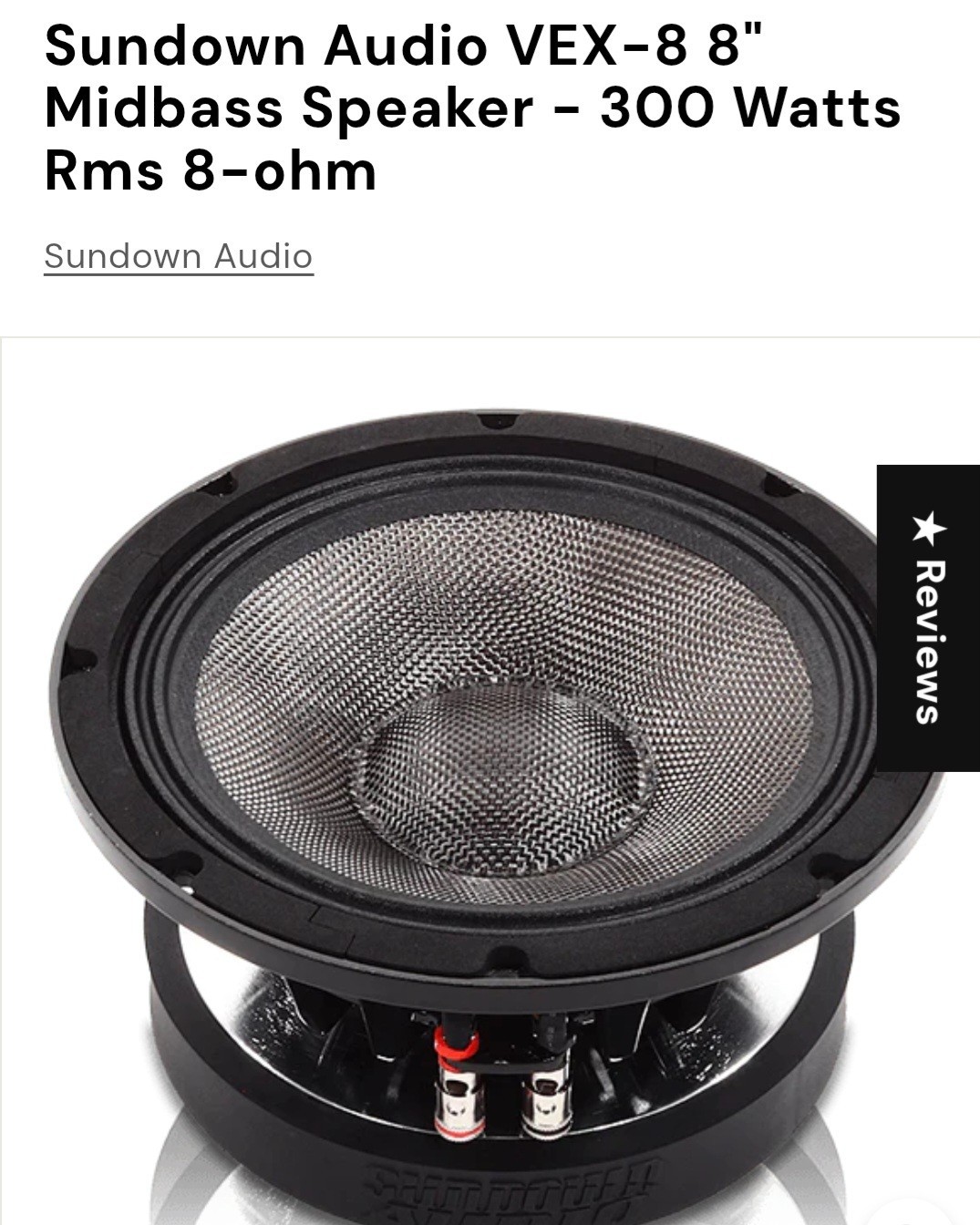 SUNDOWN AUDIO VEX84 8" Pro Audio Midrange