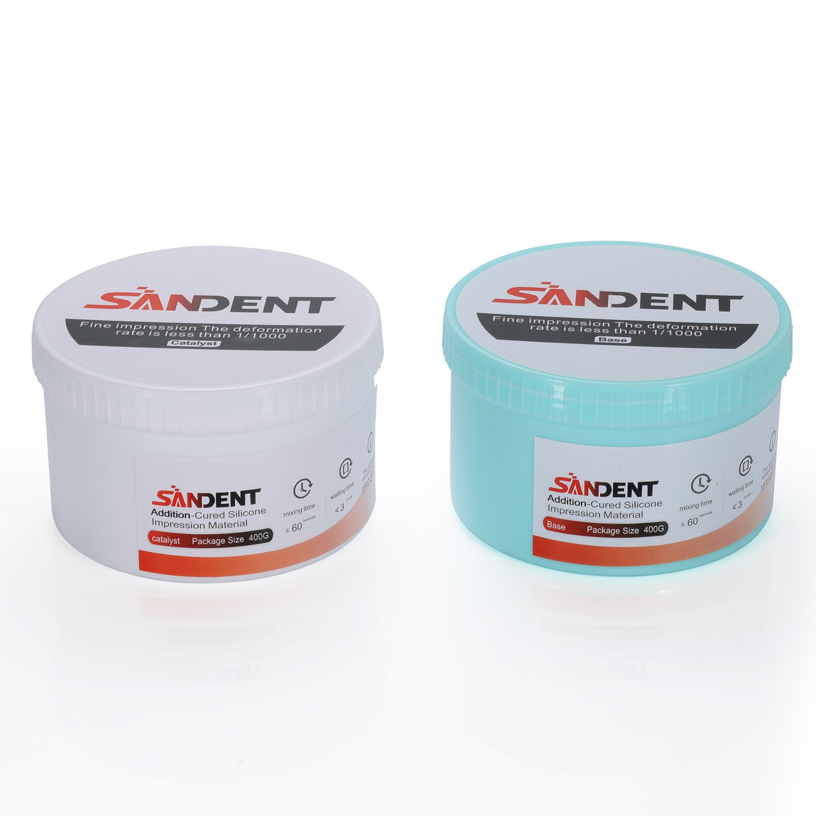 Dental Impression Material Putty Fast/Normal Set Base & Catalyst 400G*2