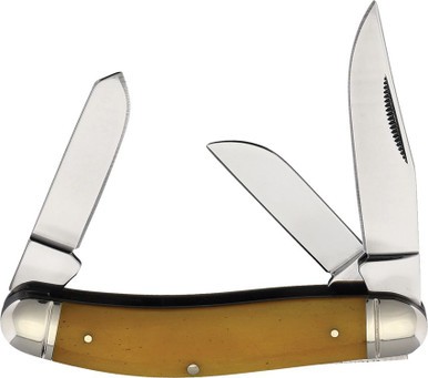 COLD STEEL GENTLEMAN'S STOCKMAN / 3.75" CLOSED / 3 BLADES (2.5"-2.1"-2") / 8CR1