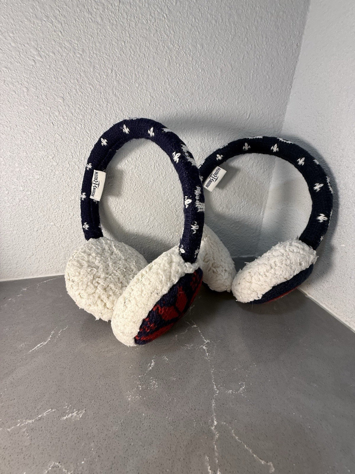 ROBIN RUTH Unisex Colorado State Ear Muffs 2 Pairs Red Blue White Winter Ski