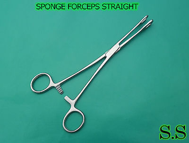 FOERSTER SPONG FORCEPS 7.5" STRAIGHT SERRATED TIP SURGICAL INSTRUMENTS