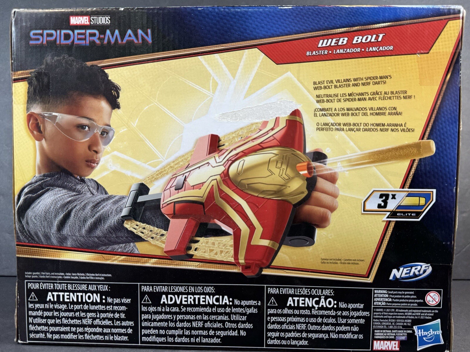 Spider-Man Web Bolt Nerf Gun Toy