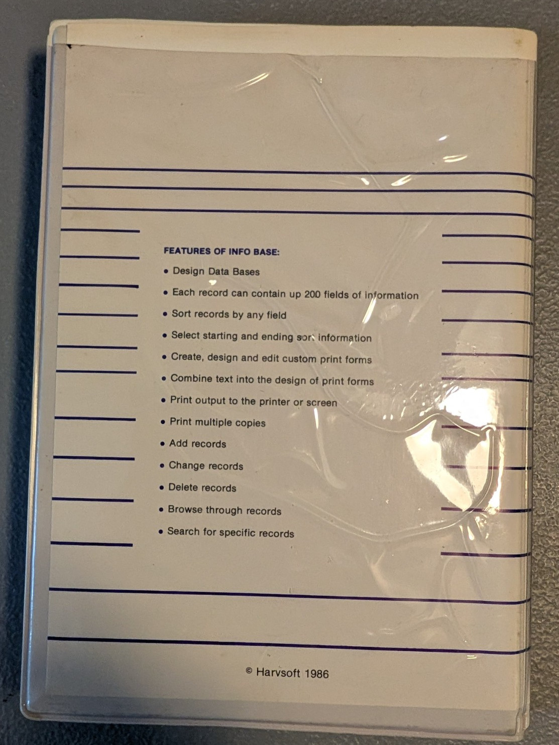 Amiga - Info Base database program