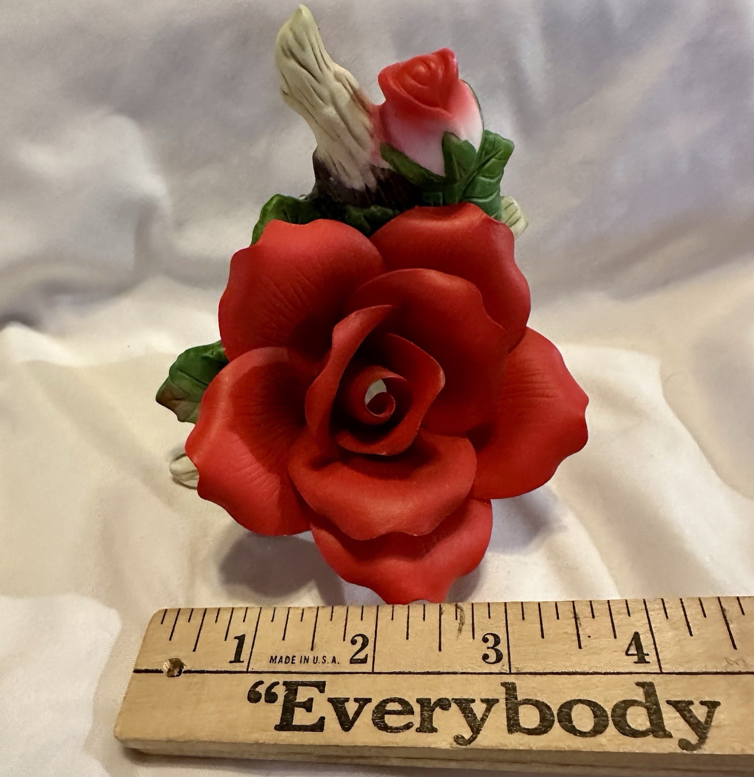 Cosmos Porcelain Red Rose Night Light
