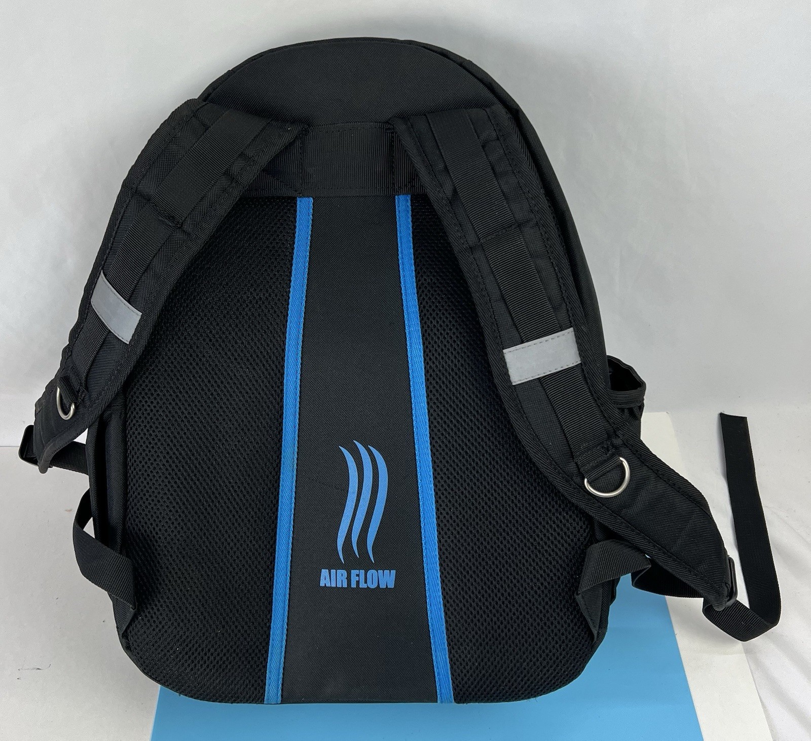 HART HSSB1 Tool Backpack Black/Blue/Gray Polyester Zip Closure