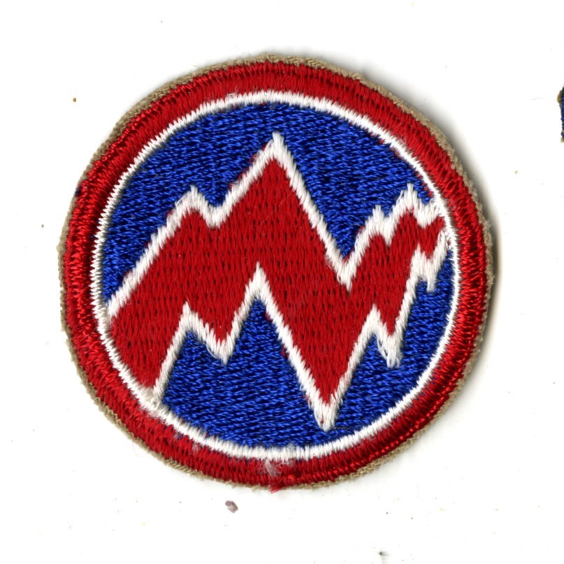 312th Logistics Command White Back Patch Cut Edge